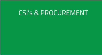 CSI’s & PROCUREMENT